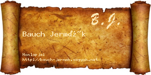 Bauch Jermák névjegykártya